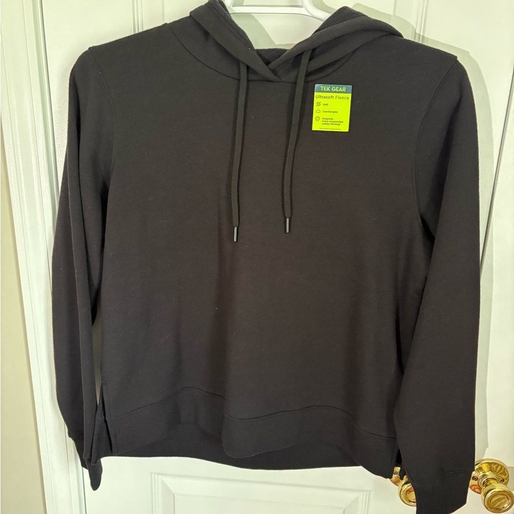 NWT Tek Gear Black Hoodie Sweater M